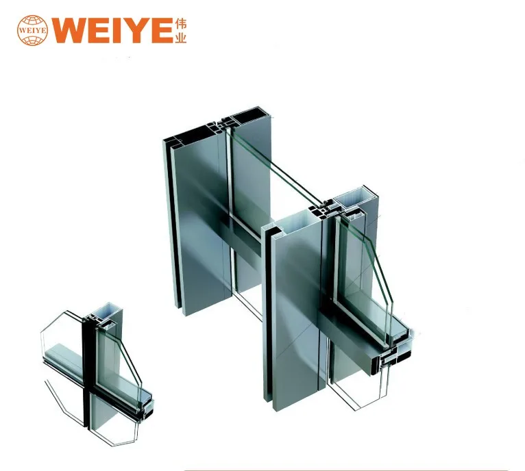 chinese large factory OEM  aluminum curtain wall