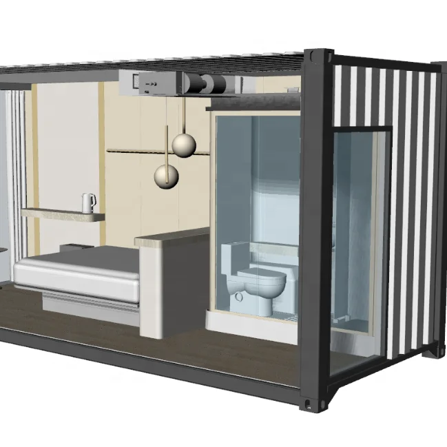 40ft foot moving container five star mini outdoor house with toilet shower  for sale