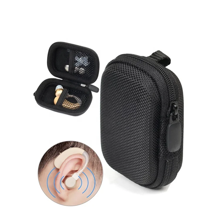 Hearing Aid Storage Case Small Portative Carry Case Hearing Aid Case Holder for Hearing Aids Outdoor Travel
