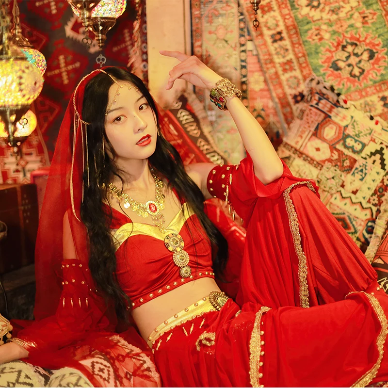 Egyptian sexy dancer goddess cosplay Princess Aladdin professional belly dance costume