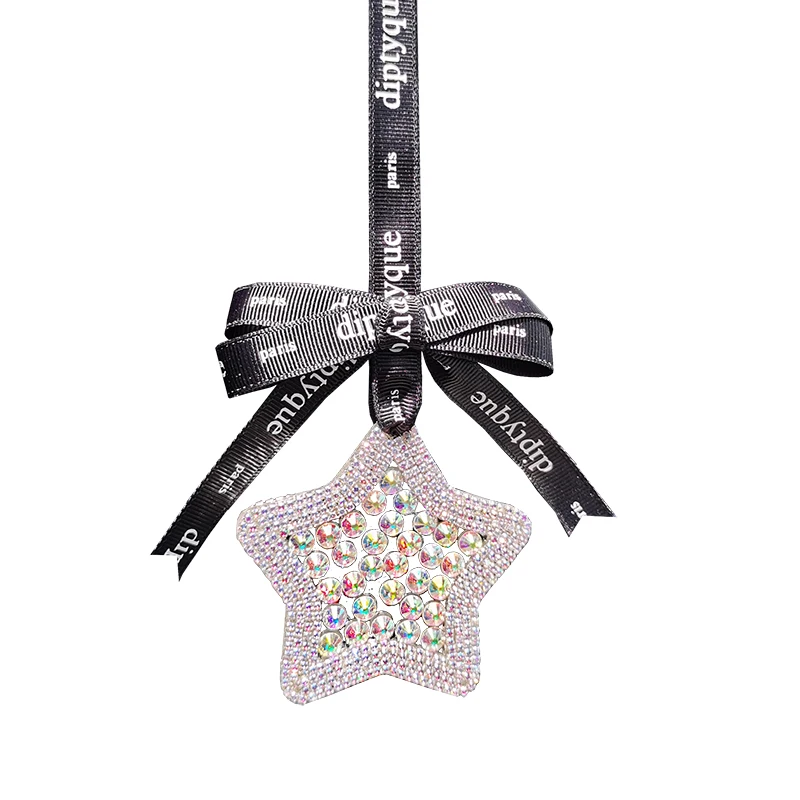 stars pendant in car pendant rearview mirror net red car decoration inlaid with diamond creativity