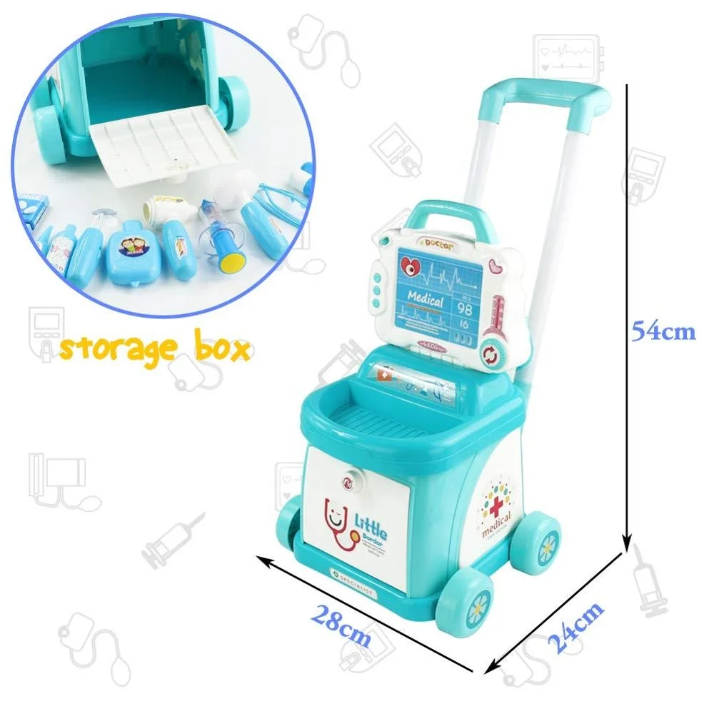 Doctor Set Kids Medical Trolley Toy for Kids Role Play Doctor Play set Doctor Accessories Nurse Educational Game