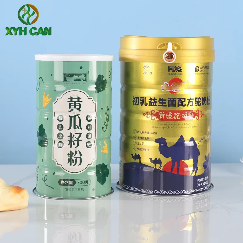 Optional a Variety of LIDS a Variety of Specifications Snacks Milk Powder Cookie Packaging Tinplate Cans