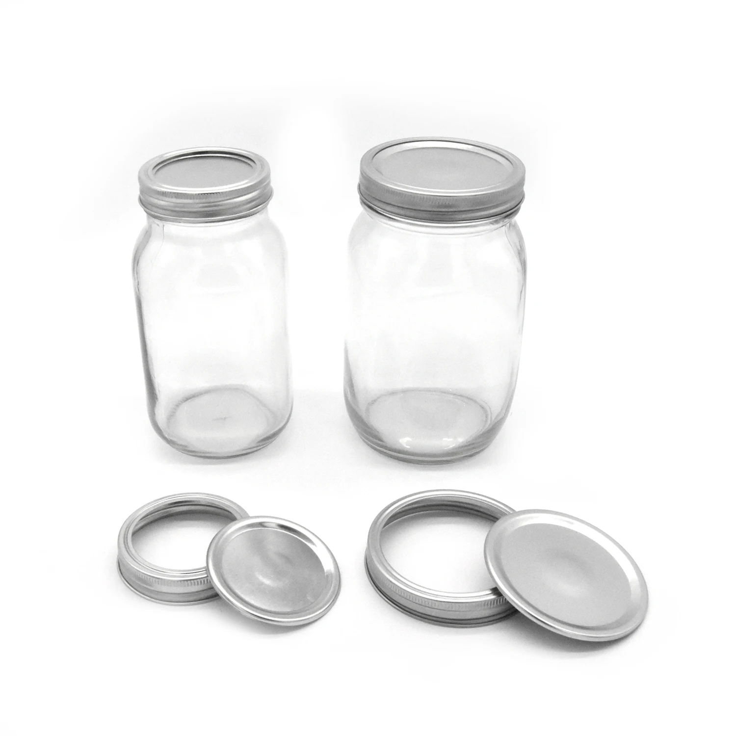 Bpa Free Glass Jars Containers 16oz 32oz Mason Jar Set Spouting with