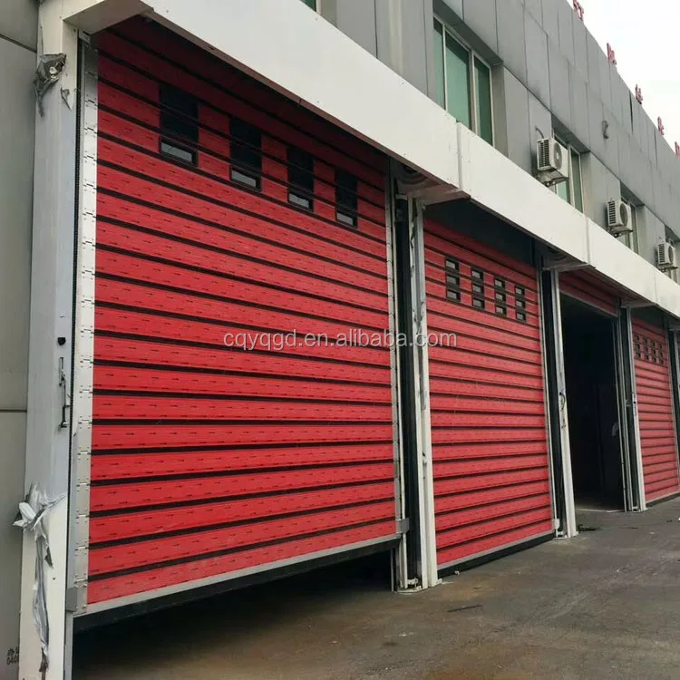 Custom Aluminum Automatic High Speed Roller Shutter Garage Door