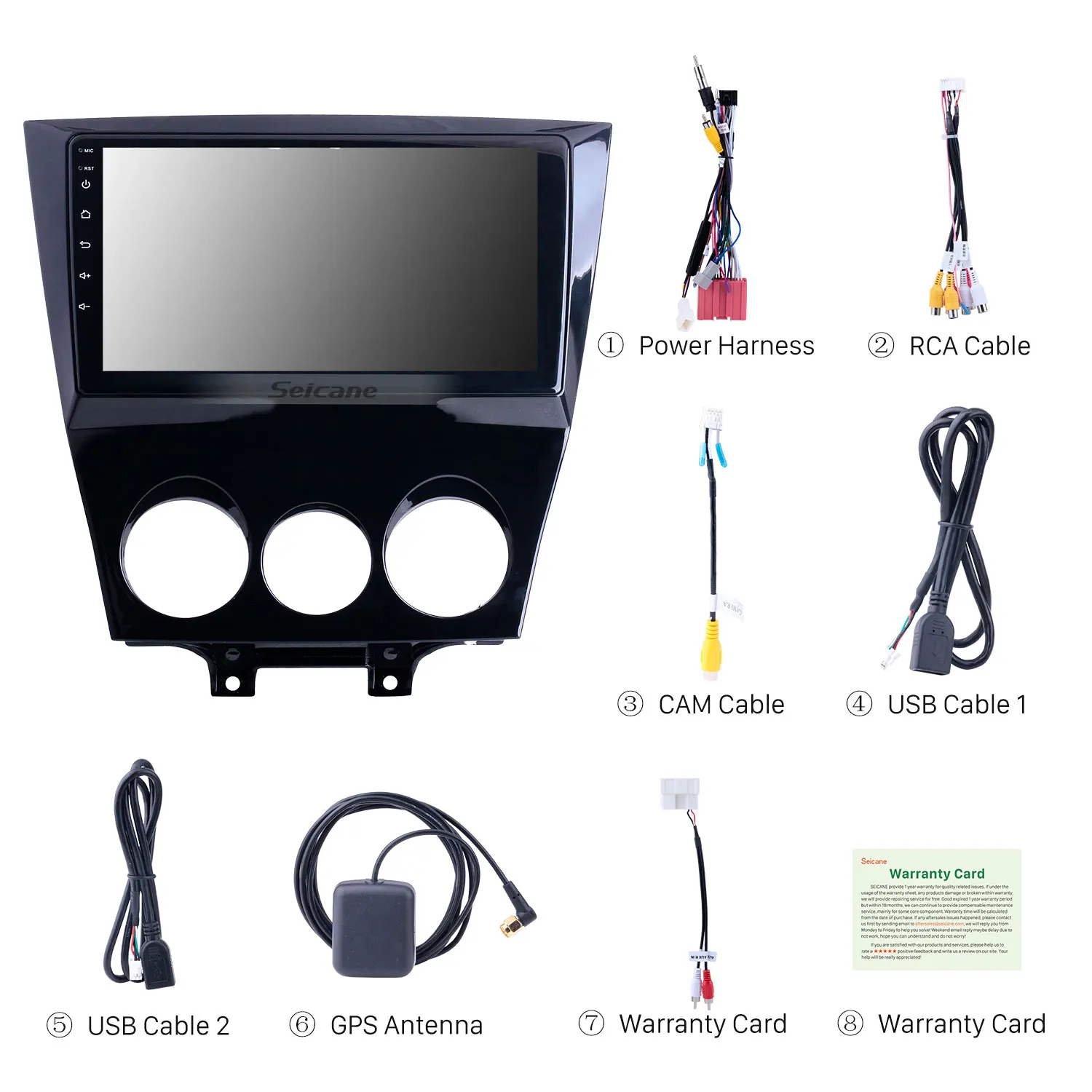 9 inch For 2011 Mazda RX8 Radio Android 13.0 GPS Navigation System with  HD Touchscreen Carplay support Digital TV