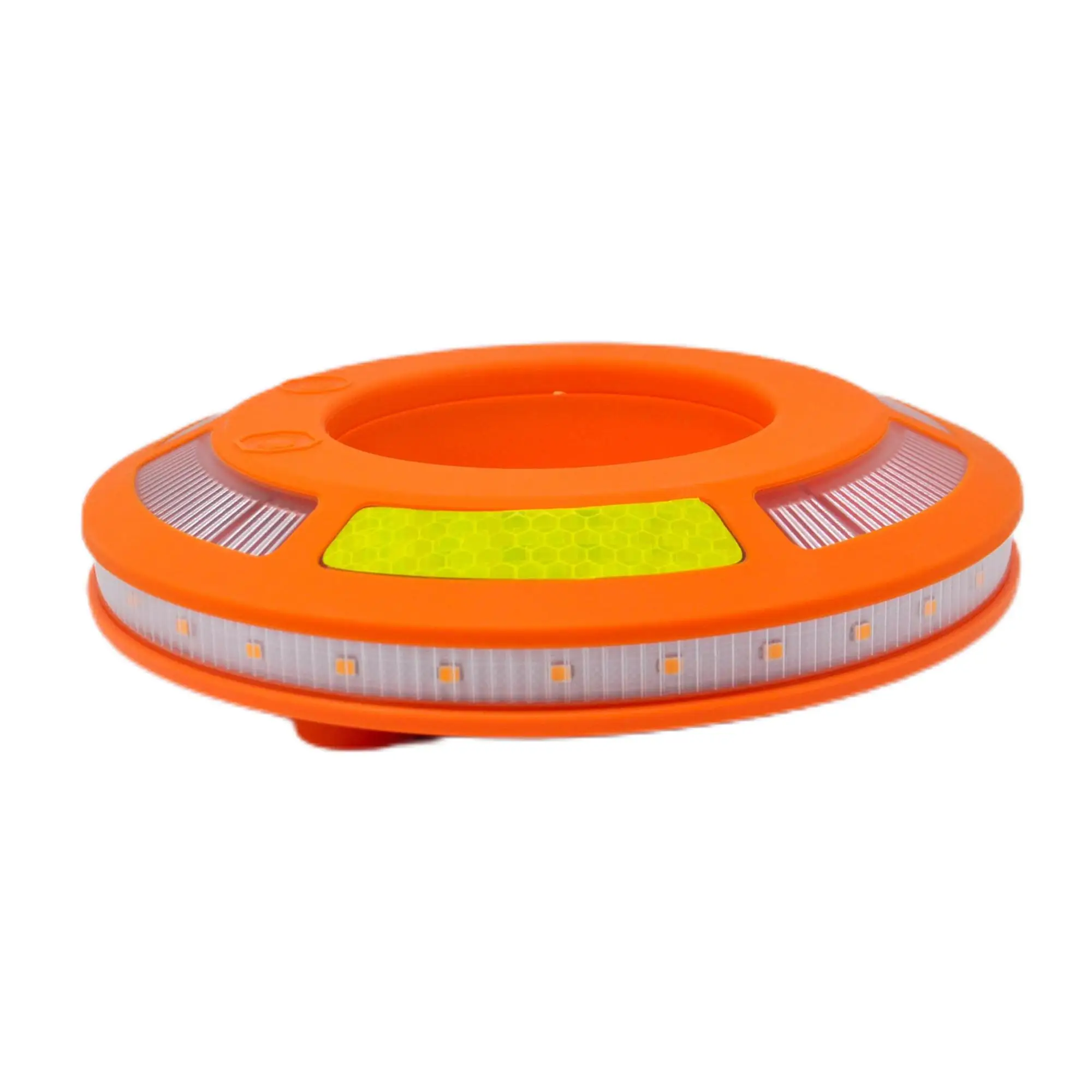 Rechargeable Road Cones Commander Ring Lamp Obstruction Light Warning Barricade Flare Strobe Led Beacon Light For Traffic Cone