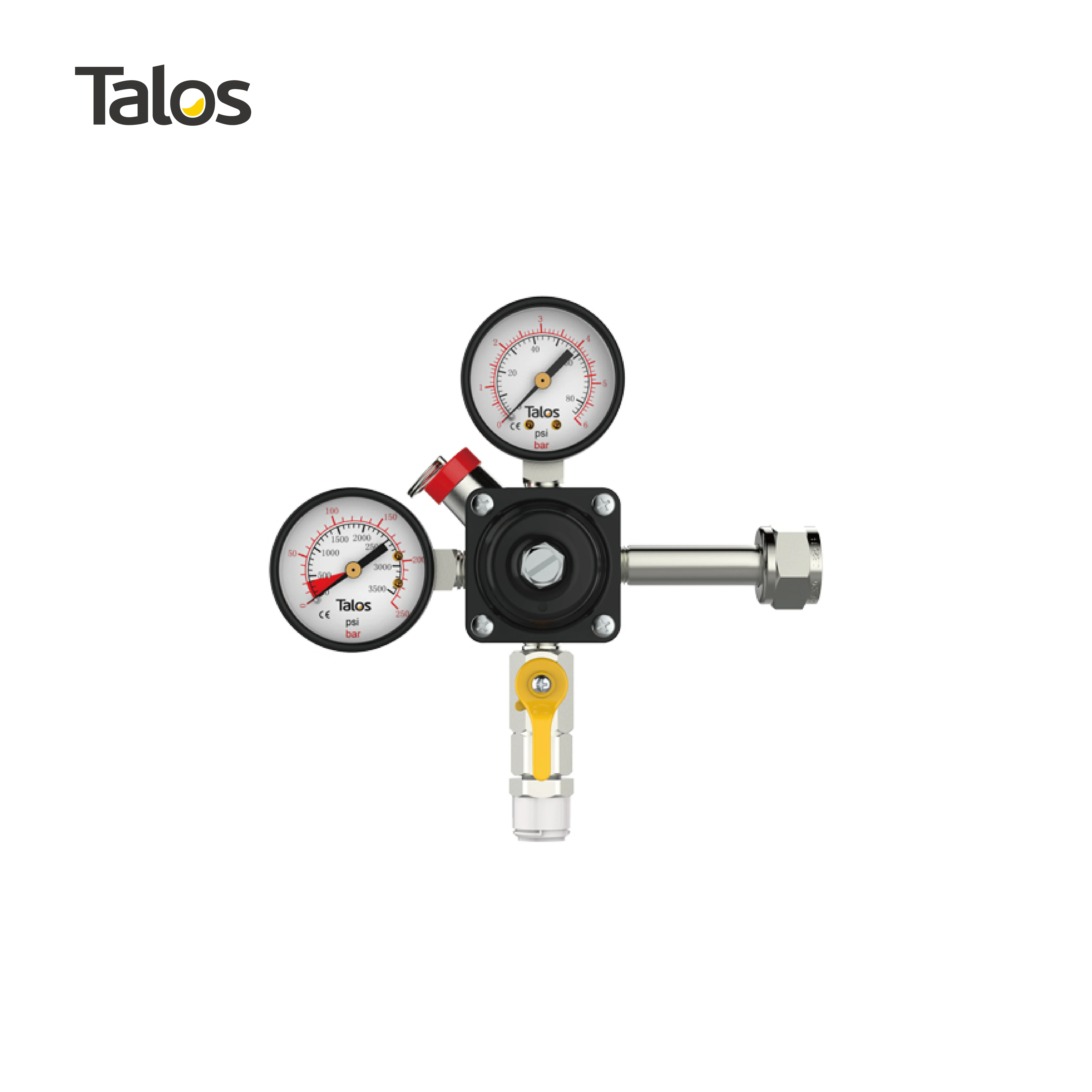 TALOS 2-way Single Gauge Beer Dispensing Equipment Premium Beer CO2 Regulator