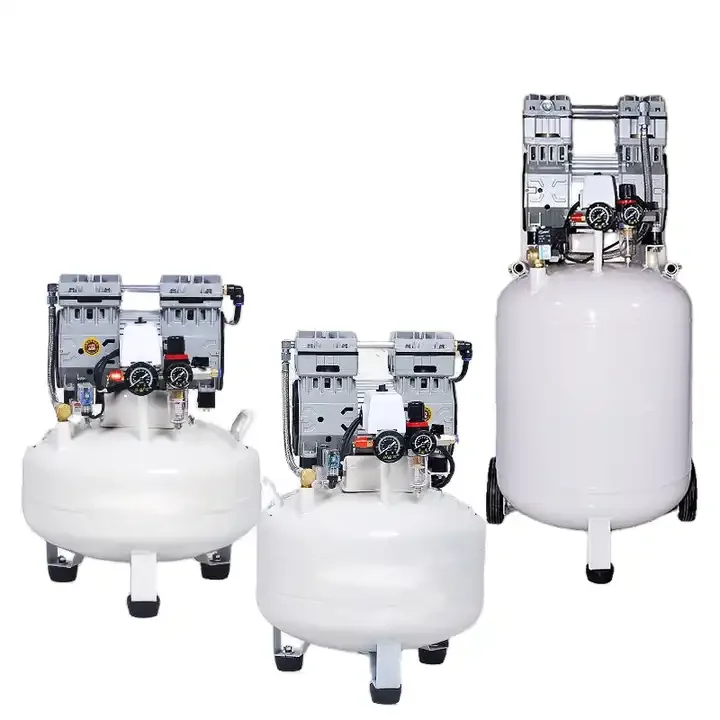 DH Hot Sale Dental Oil Free Silent Air Pump Pancake Medical Clinic Single Cylinder Small Air Compressor For Dental Chair Lab