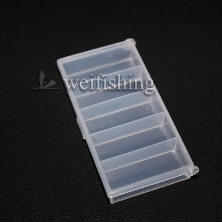 WEIHE factory direct sale transparent white plastic box fishing gear accessories tool tackle box