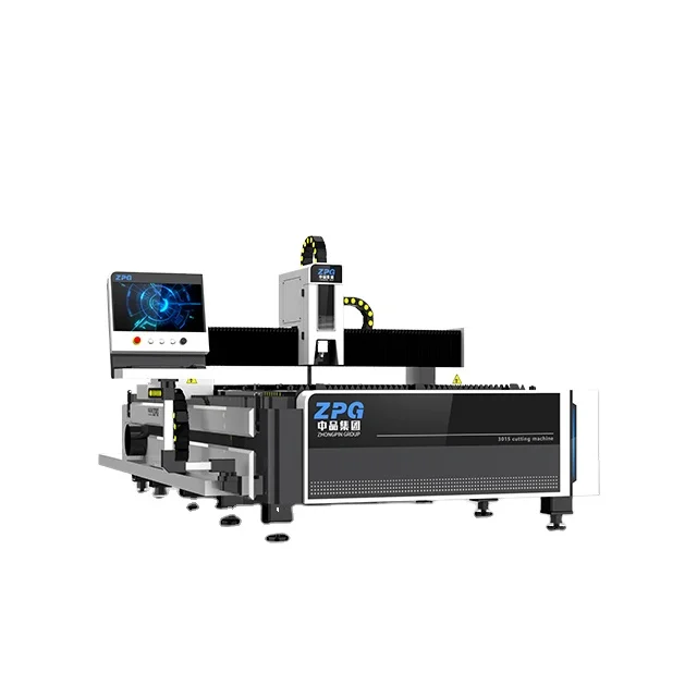 ZPG Универсальный волоконный лазер 1000 ватт 2000 ватт режущий станок для металла по лучшей цене агента