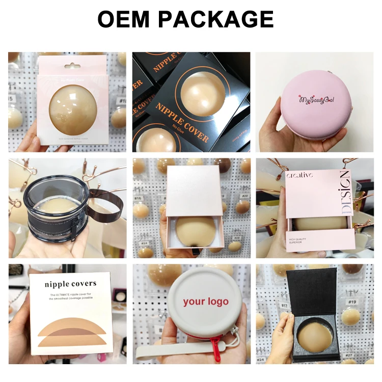 Wholesale Pasties Cover Breast Bra Adhesive Reusable Silicone Nipple Pad