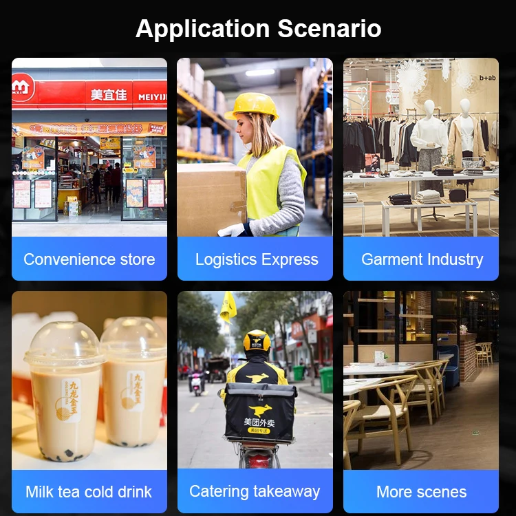 Высокоскоростной мини беспроводной Android Pda 1d 2d сканер штрих-кода принтер Qr-кода Pos терминальные принтеры и сканеры