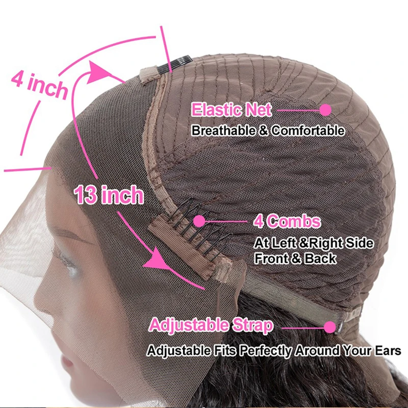 Natural Remy Wig Brazilian cuticle aligned hair HD full lace wig with baby hair lace front Wigs Human Hair  For Black Women