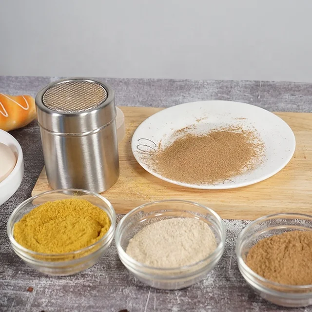 Factory kitchen stainless steel sugar powder salt shaker spice jar salt pepper shaker