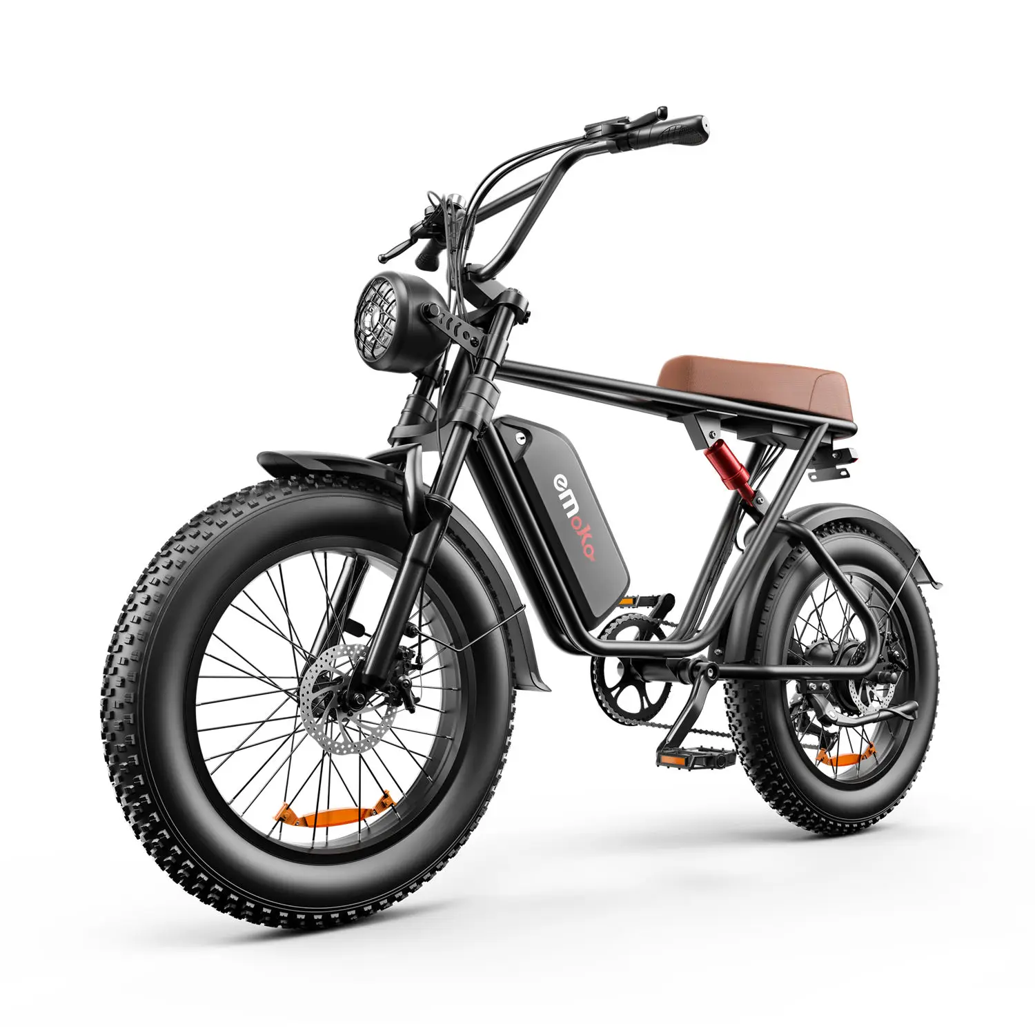 Emoko 48V 17.5ah 20ah Speed 50km 1000w Motor Electric Fat Bike 20 Inch Off-Road Fat Tire Steel Frame Adults EU/USA Warehouse