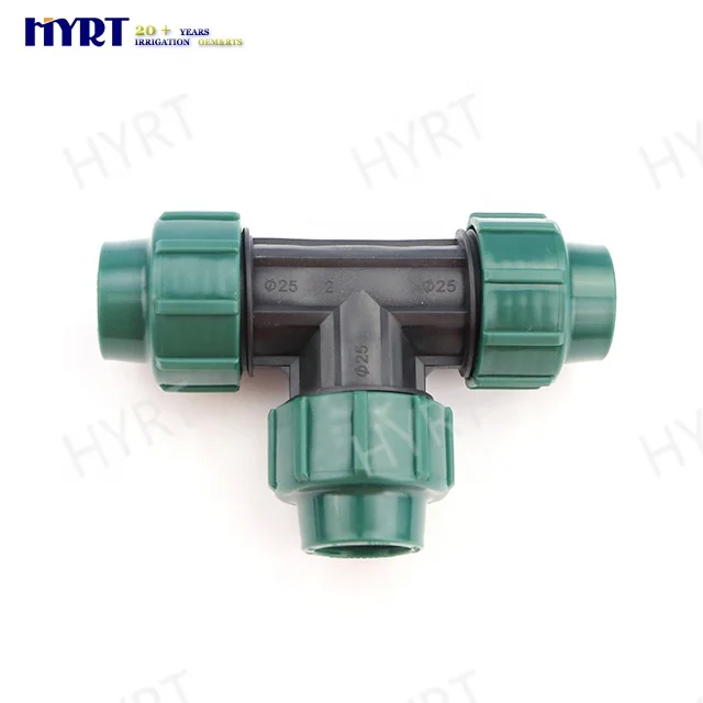 Irrigation fittings LDPE pipe fittings compression fittings pipe connectors for farm irrigation system