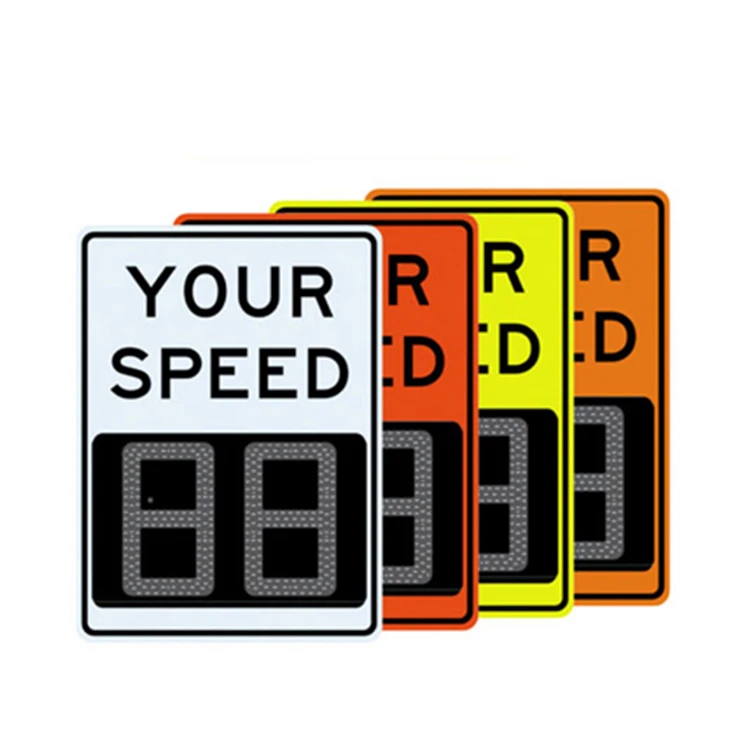 100W Solar Panel Board LED Display Traffic Radar Signs Limit Speed