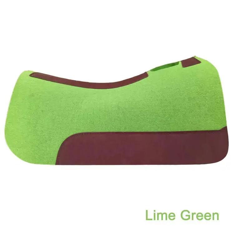 Equestrian Manufacturer Wholesale Suppliers Custom Cheap Thick Best 100% Wool Felt Western Contoured horse saddle pad