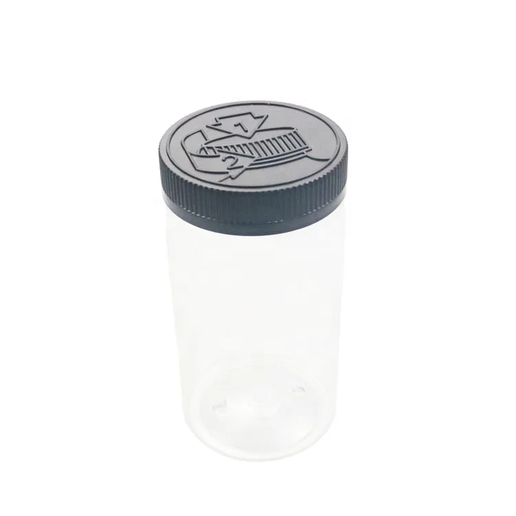 Wholesale 370ml 440ml diameter 70mm plastic round shape pill bottle with child proof cap plastic vials