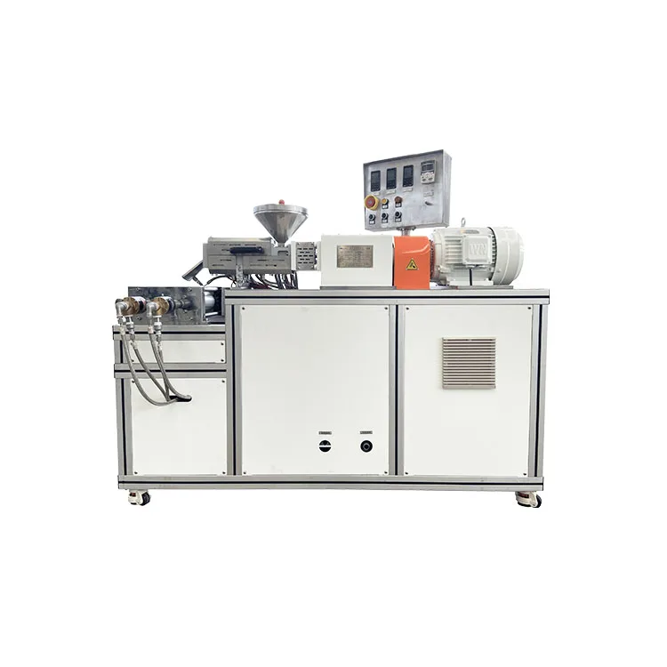 CE  Standard Conical Lab Twin Screw Extruder For Polymer