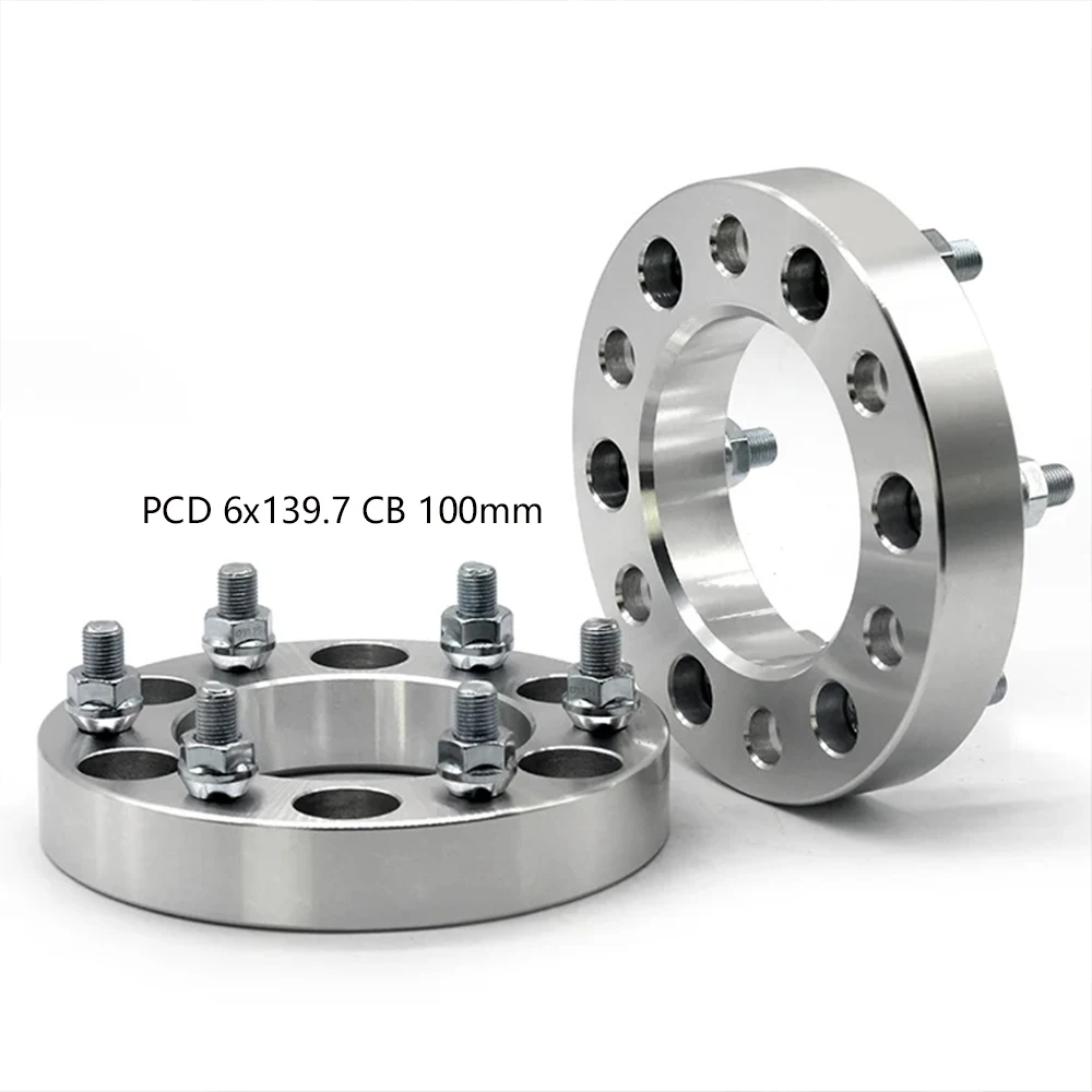 30/35/38/50mm PCD 6x139.7 CB 100mm Forge Aluminum Wheel Spacer 6 Lug Suit For Universal Car M12XP1.25
