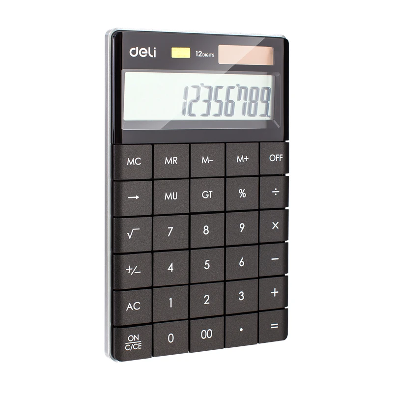 
12 Digits Dual Power Standard Function School Office Financial Desktop Electronic Calculator 