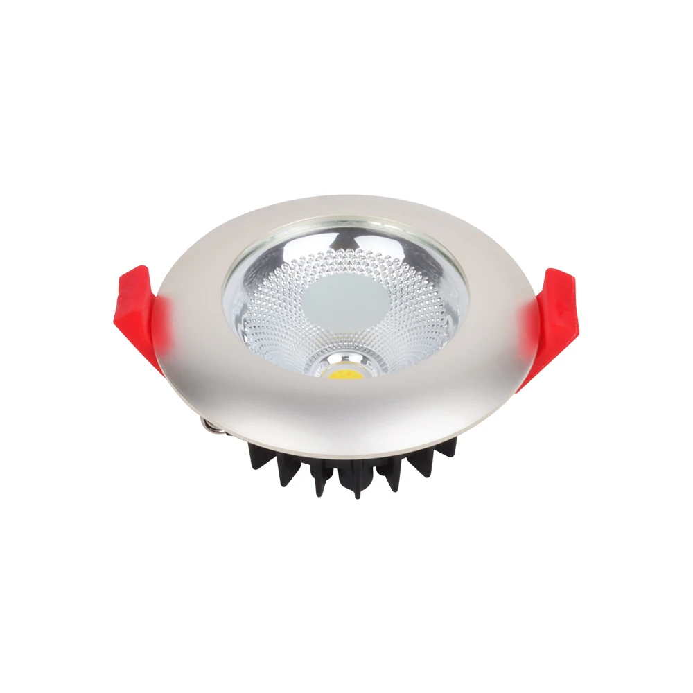 Nexleds ECO 12w pearl silver color 3cct changeable color temp aluminum spot lamp round recessed led cob downlight