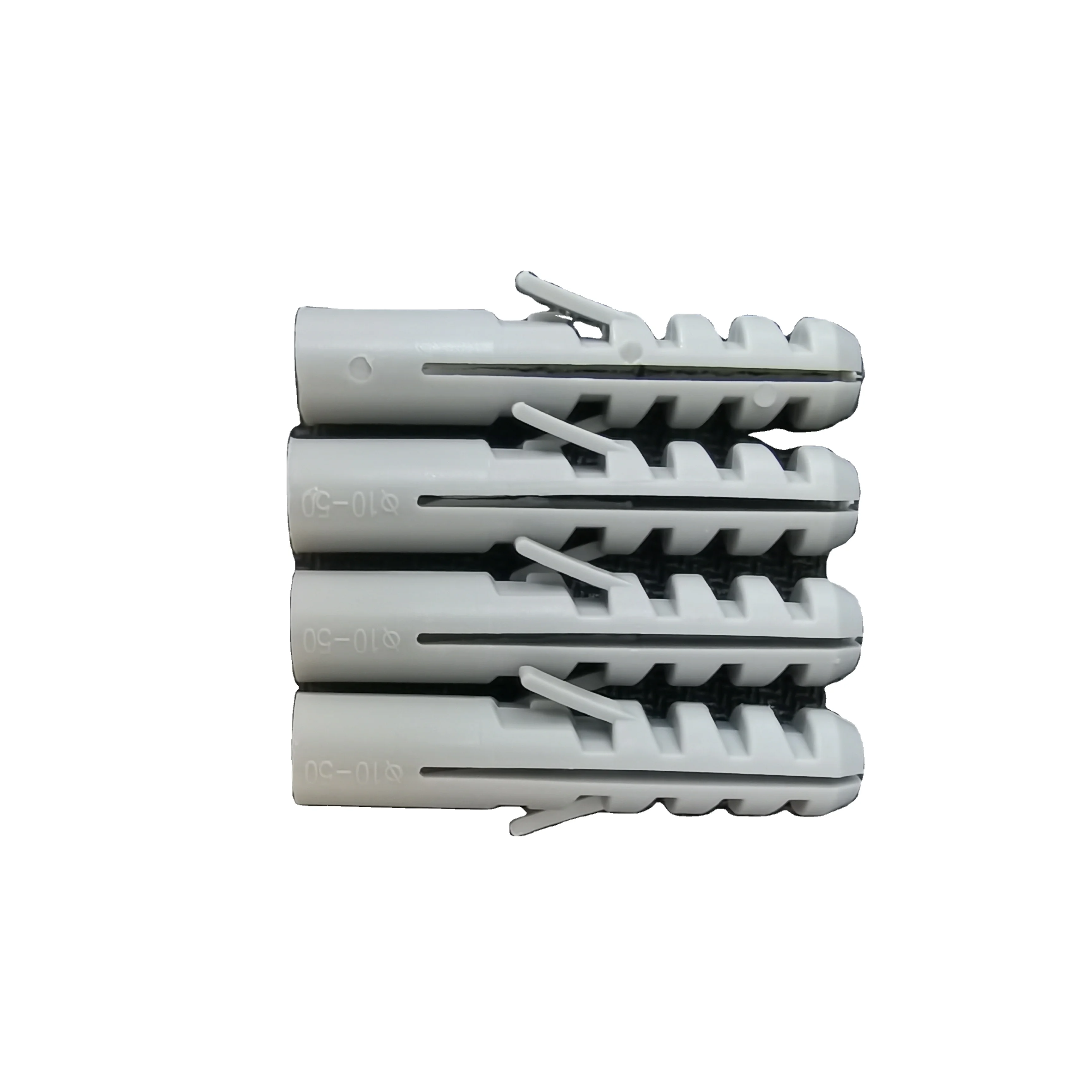 China Factory 6mm 8mm 10mm Concrete Anchor Screws Nylon Plastic Anchor Wall  Plug 6-14mm