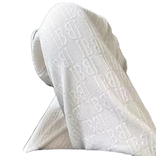 202#New polyester knitted chenille jacquard fabric