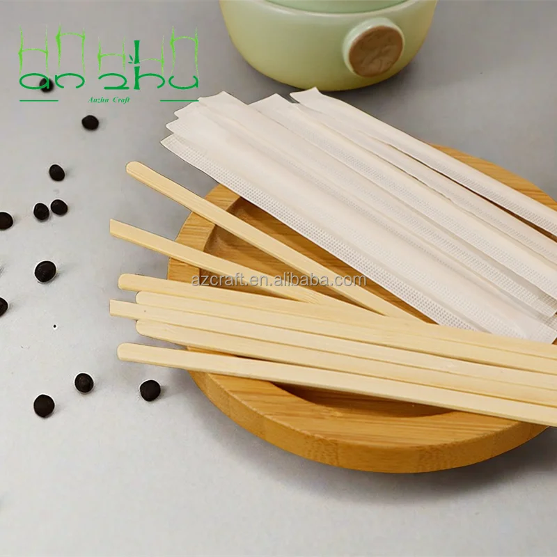 Wholesale Natural high quality eco friendly disposable bamboo coffee stirrer stick