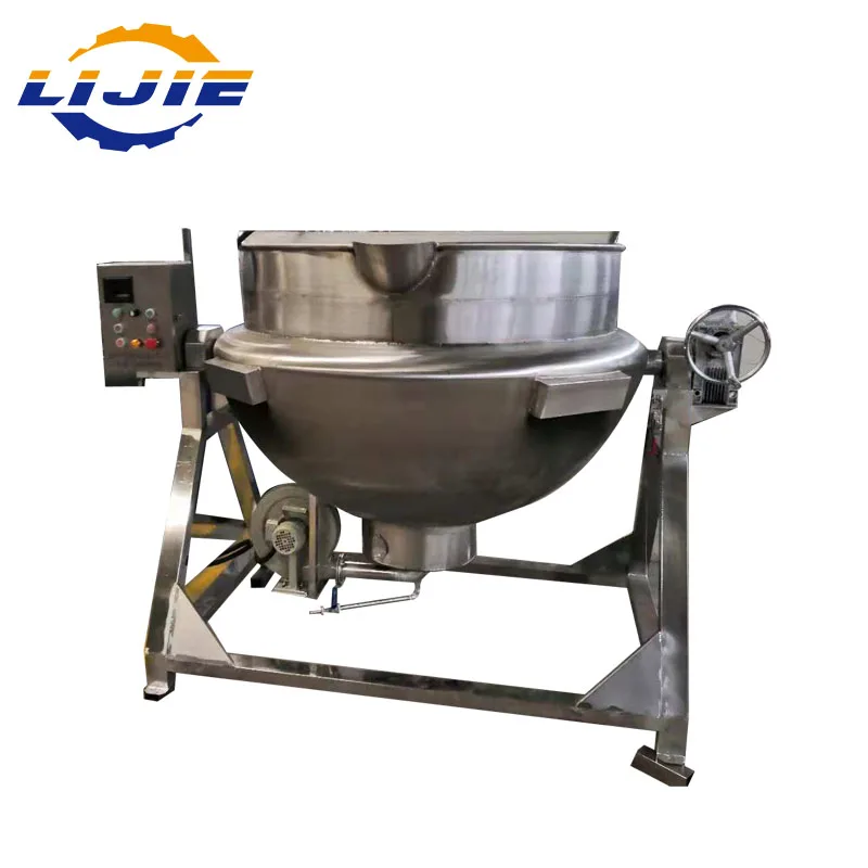 500L Lotus filling boiling pot Sandwich pot with steam heat