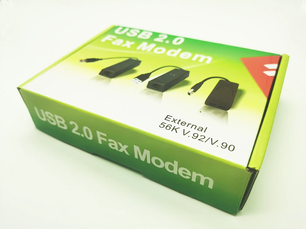 Коммутационный USB-модем V.92 56K факсимильный Внешний совместимый с Win7 Win8 Win10 XP