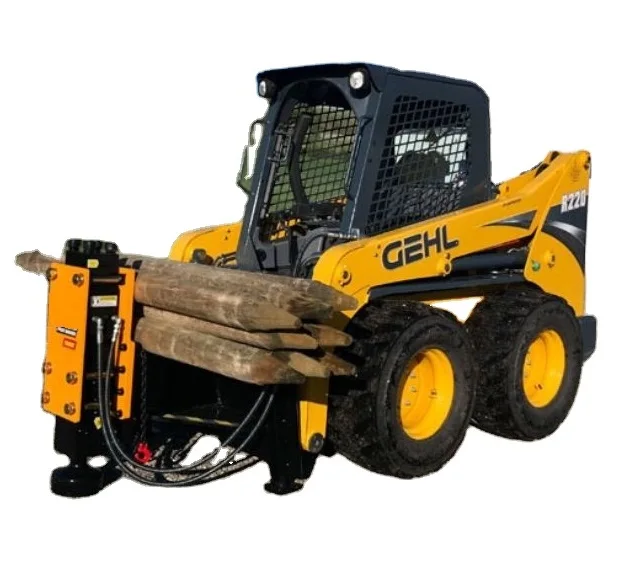 US Popular Skid steer Hydraulic Breaker Hydraulic Fence Post Pounder Driver Pile 680 chisel 68mm for 4-6 ton Yanmar T210
