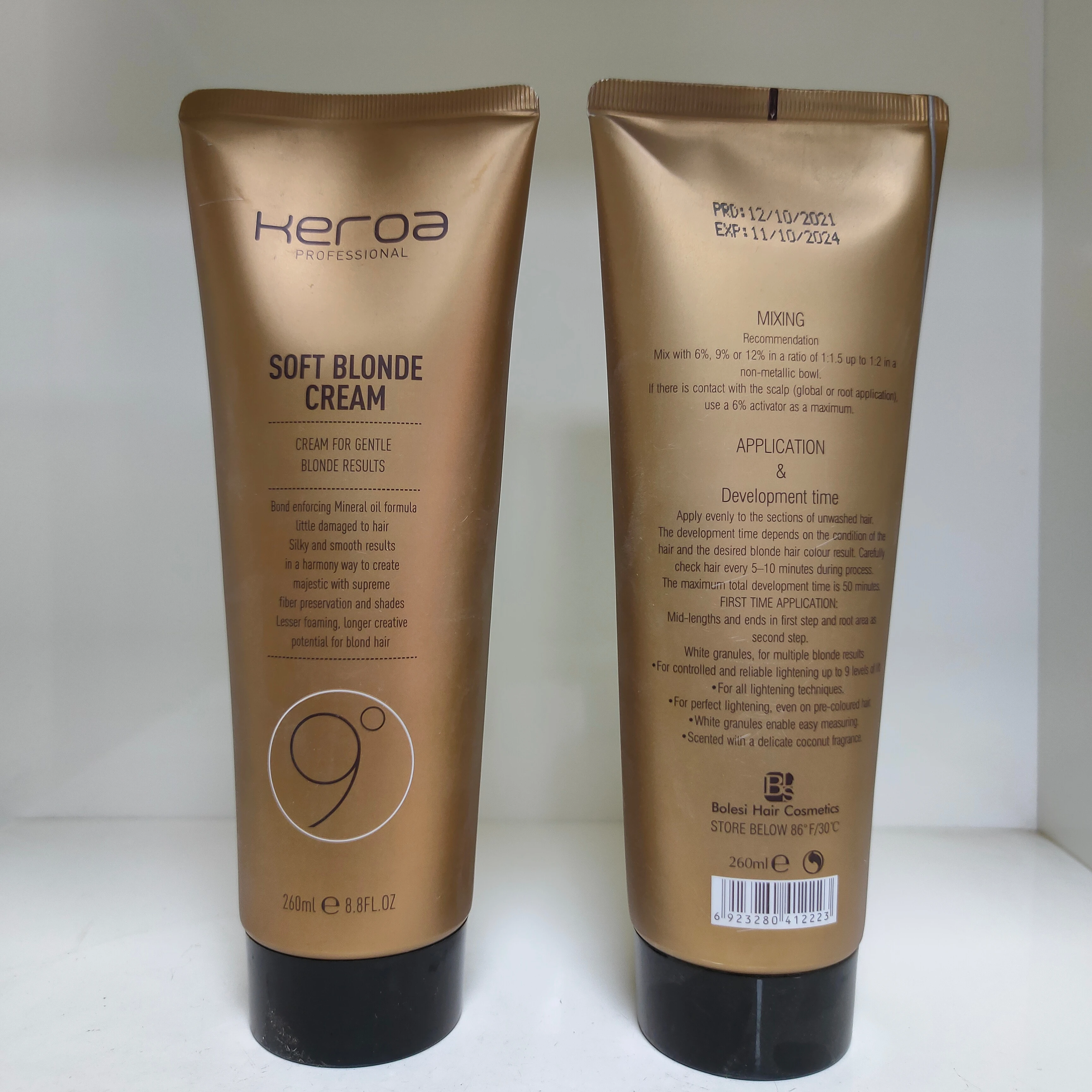 Factory price Italy hair bleach cream professional to acheive 9 level highlight cream