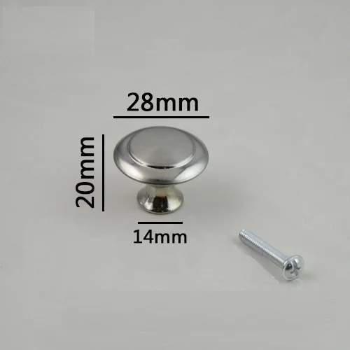 Metal Cabinet Hardware Round Knob,  Single Hole Round handles and knobs for kitchen cabinet