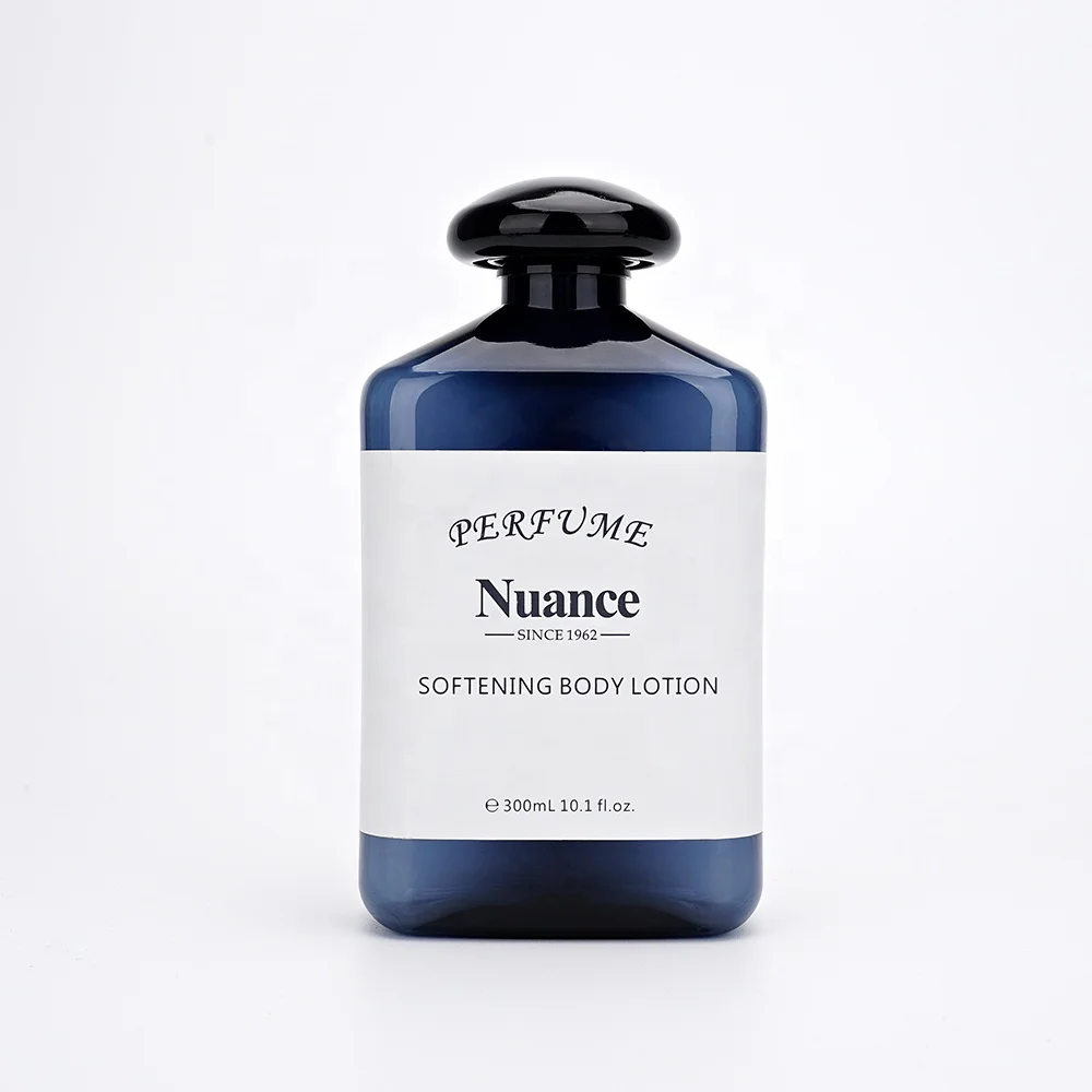 Newest Wholesale 350ml Empty PET Blue Plastic Shampoo Bottle And Skin Care Packaging