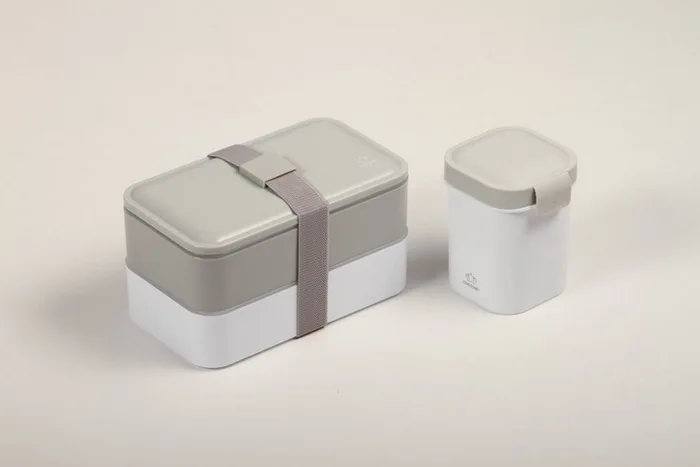 3 in 1 Lunch Box with Cooler Bag and Tumbler Set Bento Box Plastic Lunch Box Container All in One Lunch Kit