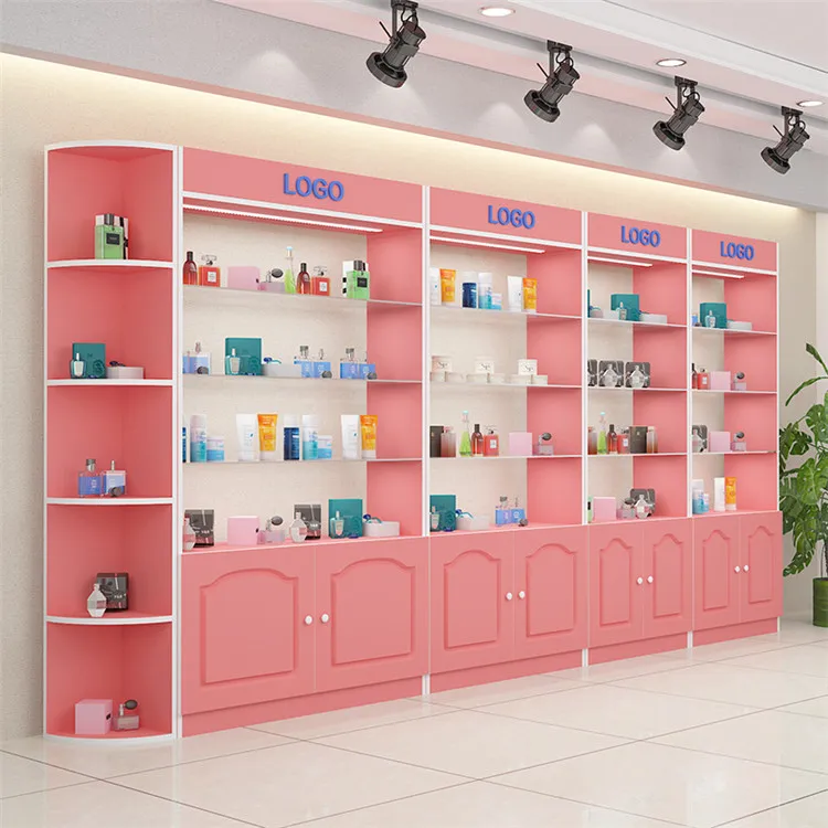 Cosmetics Retail Shop Furniture Design Shopping Mall Supermarket Display Cabinets For Cosmetics