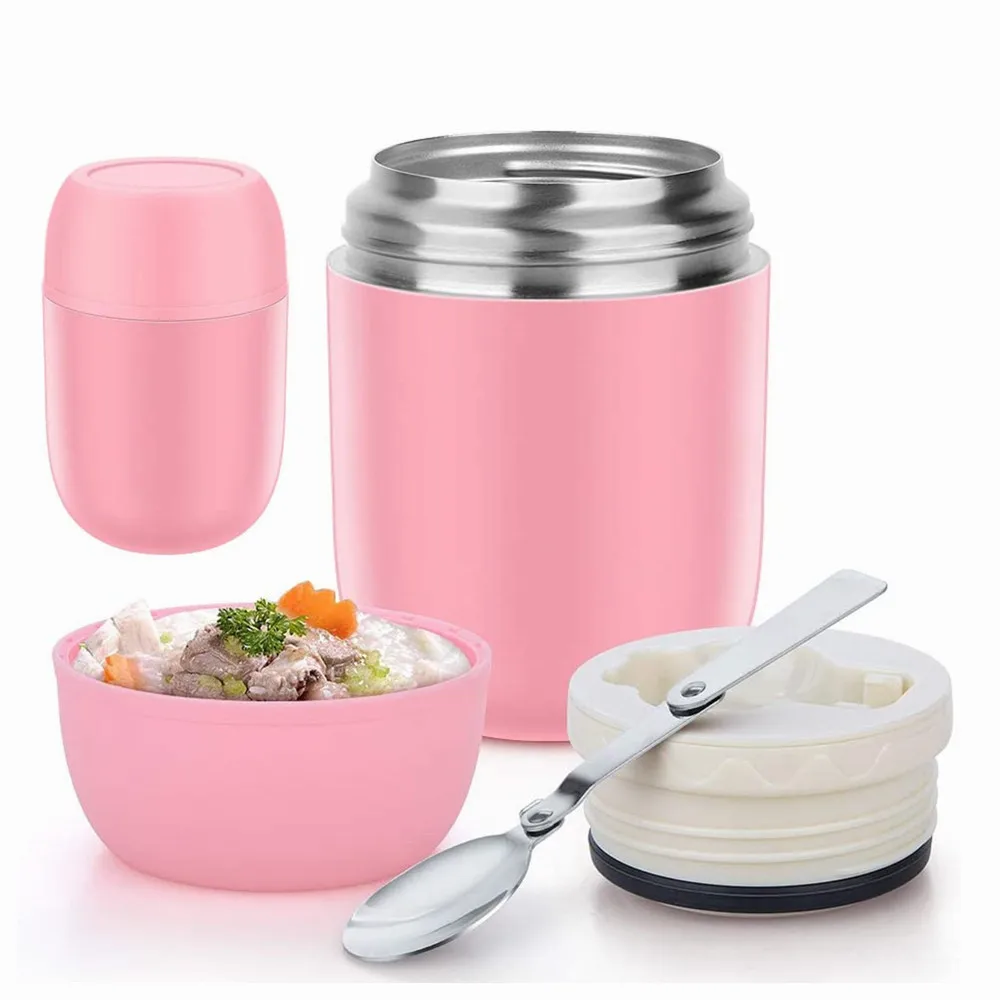 Wholesale 16Oz Kids Stainless Steel Vacuum insulated food container Wide Mouth thermos food jar
