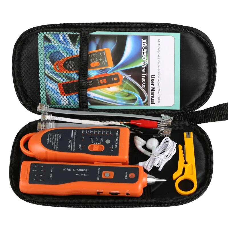 New LAN Network Cable Tester Cat5 Cat6 RJ45 UTP STP Detector Line Finder Telephone Wire Tracker Tracer Diagnose Tone Tool Kit A