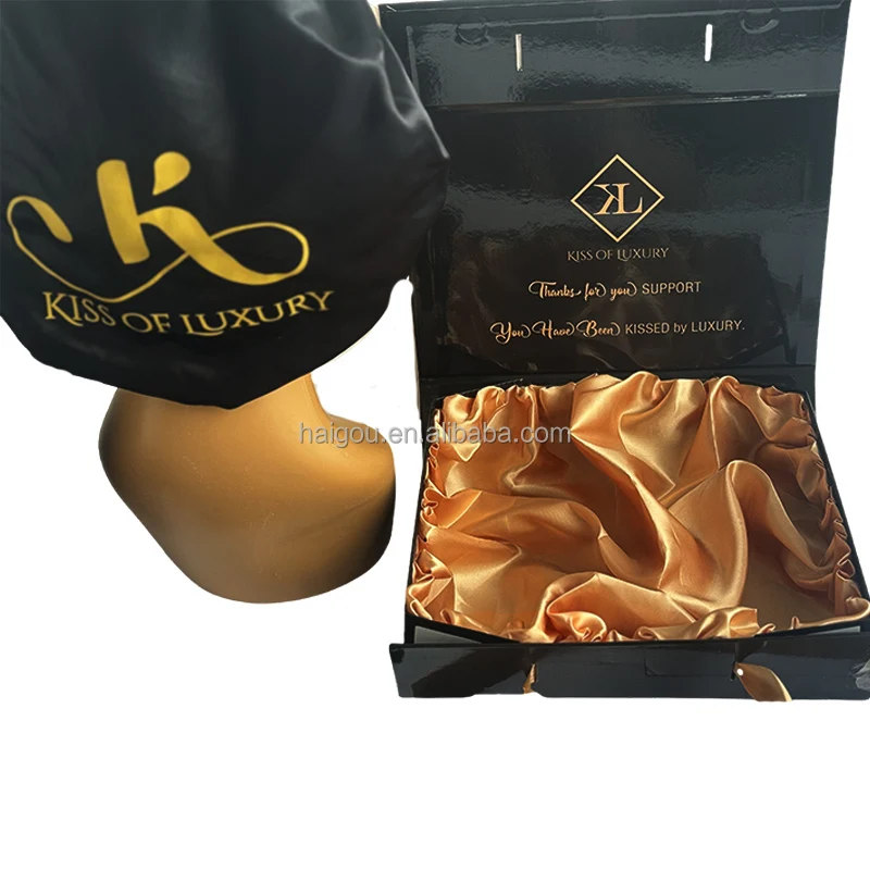 Hair Accessories Custom Box Wig cap Thank you Card Business Card Hair Tags