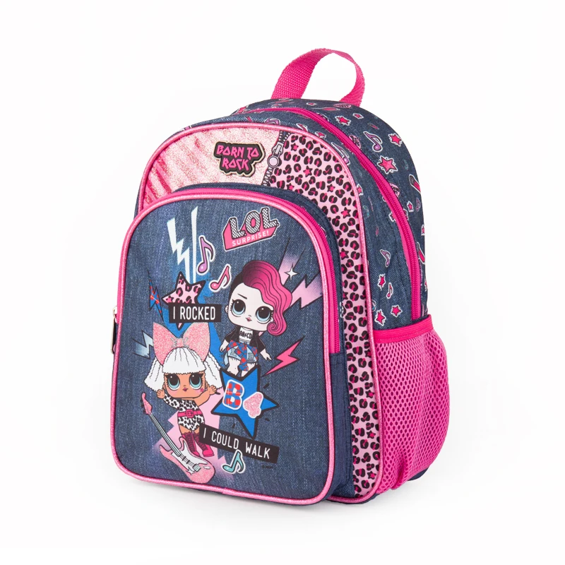 Top quality durable large capacity denim daily school backpack bag