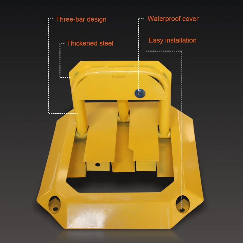 OEM 800*300*60mm U-Shaped Anti-Collision Steel Barrier Gate Strong Removable 60mm Parking Post Good Quality Crowd Control