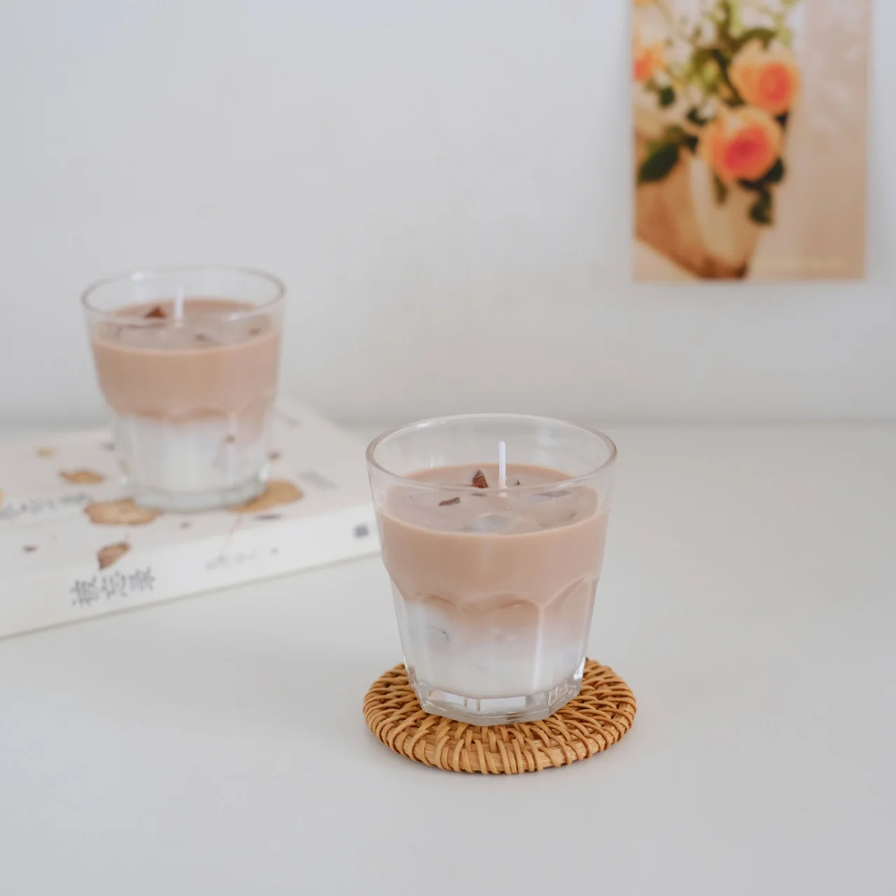 Scented Candle iced cube jelly coffee latte drink shape home ornament fragrance holiday creative gift