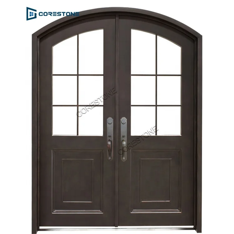 10 Years Warranty Wrought Iron Gate Door Bronze Wrought Iron Door