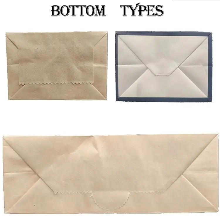 Cheap Paper Bags White Shopping Packaging Flat Handle Bag Making Machine