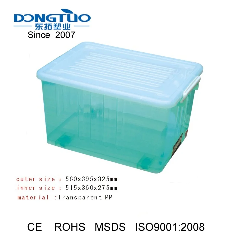 Plastic container with lid handle durable plastic container boxes food grade plastic container