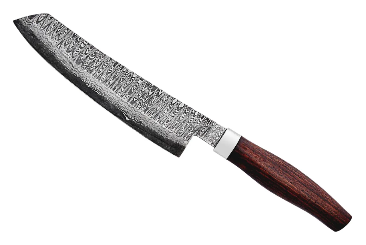 Нож Santoku ручной работы из дамасской стали кухонный нож нового стиля 