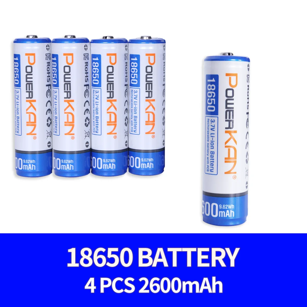 18650-2600mAh litium ion battery recharger battery 3.7v Li-on batteries